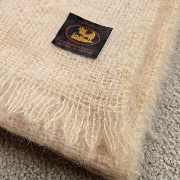 NWOT Wool Mohair Oblong Scarf Earthy Boho - Picture 7 of 9